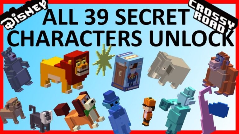 How many secret characters are in Disney Crossy Road